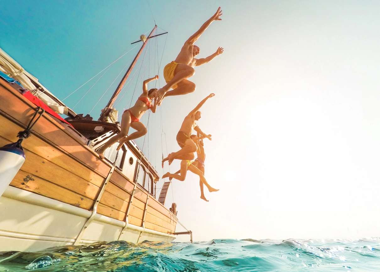 Jumping people